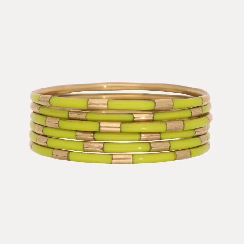 Wasabi Veda Bangles - Set of 6 sold by BuDhaGirl