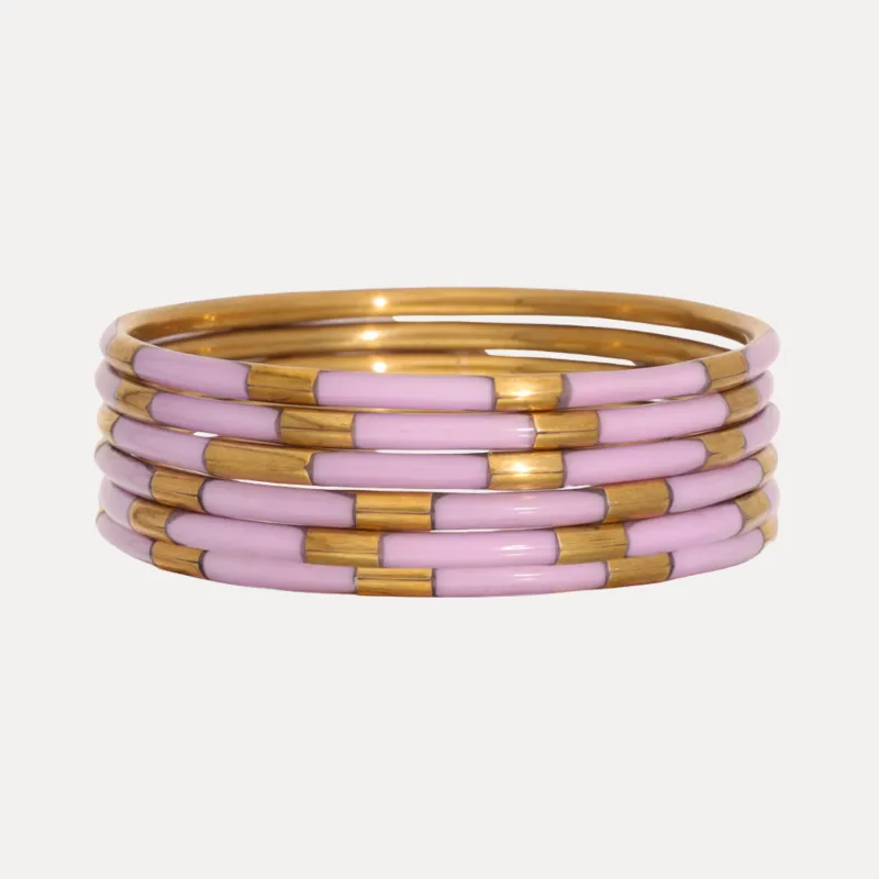 Lilac Veda Bangles - Set of 6 sold by BuDhaGirl