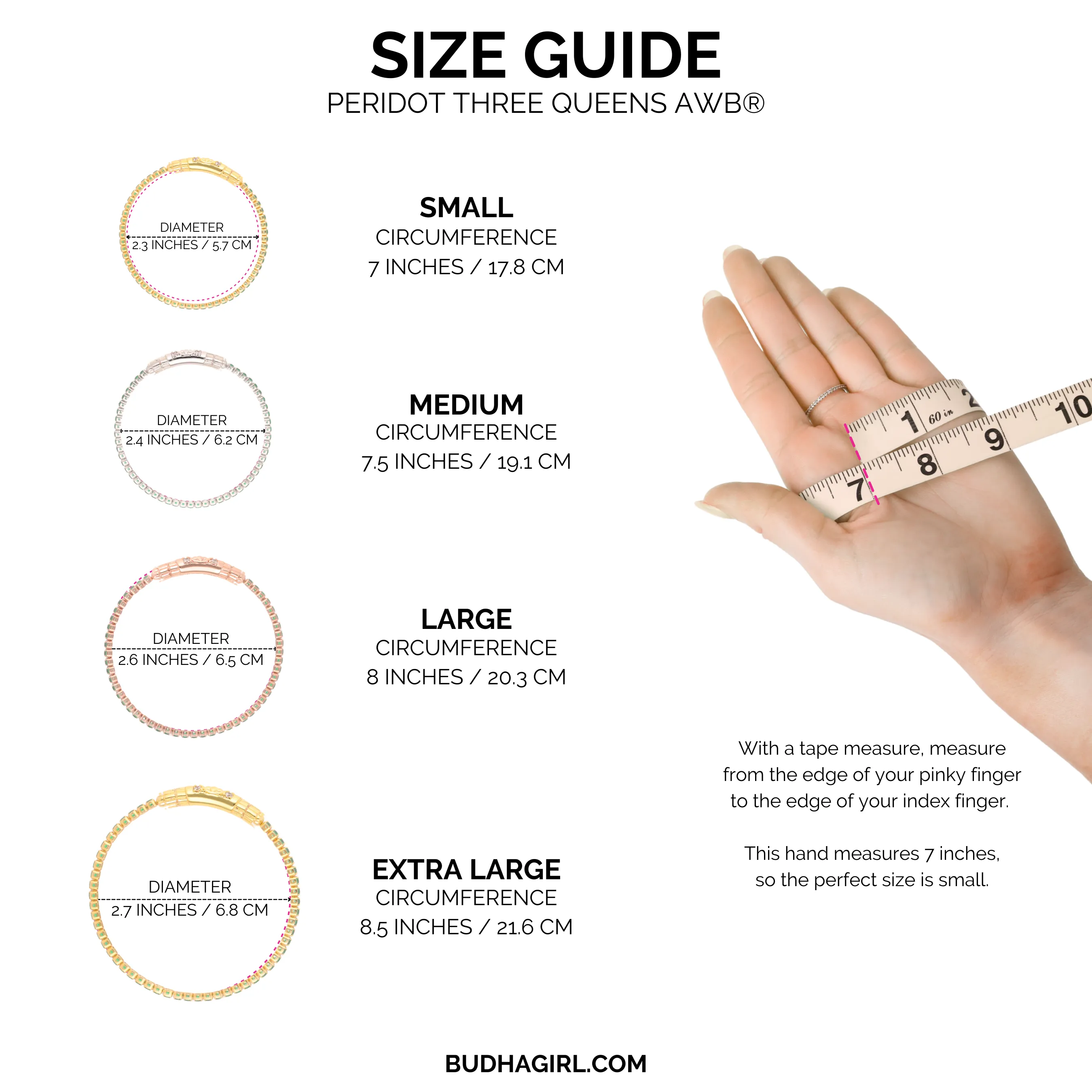 Three Queens All Weather Bangles® (AWB®) - Peridot sold by BuDhaGirl product image thumbnail 3