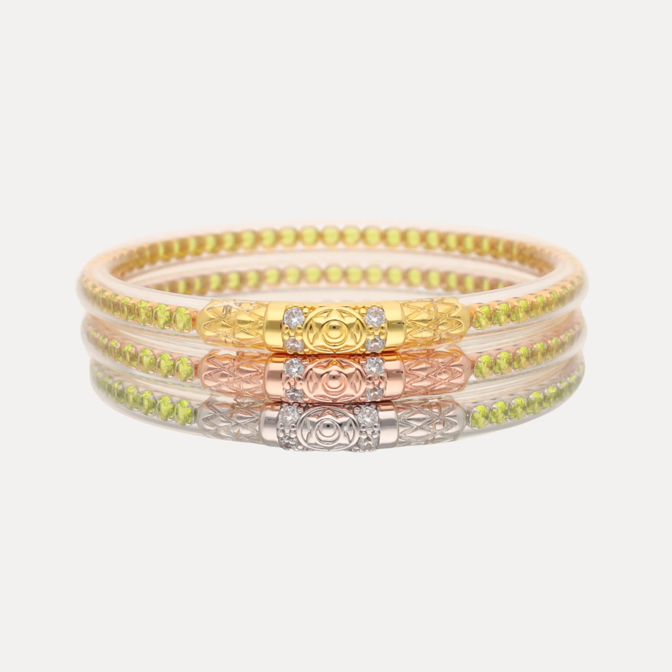Three Queens All Weather Bangles® (AWB®) - Peridot sold by BuDhaGirl