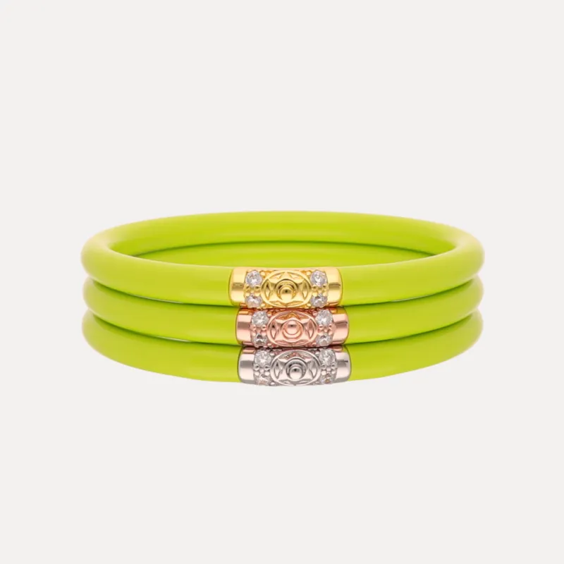Three Kings All Weather Bangles® (AWB®) - Wasabi sold by BuDhaGirl