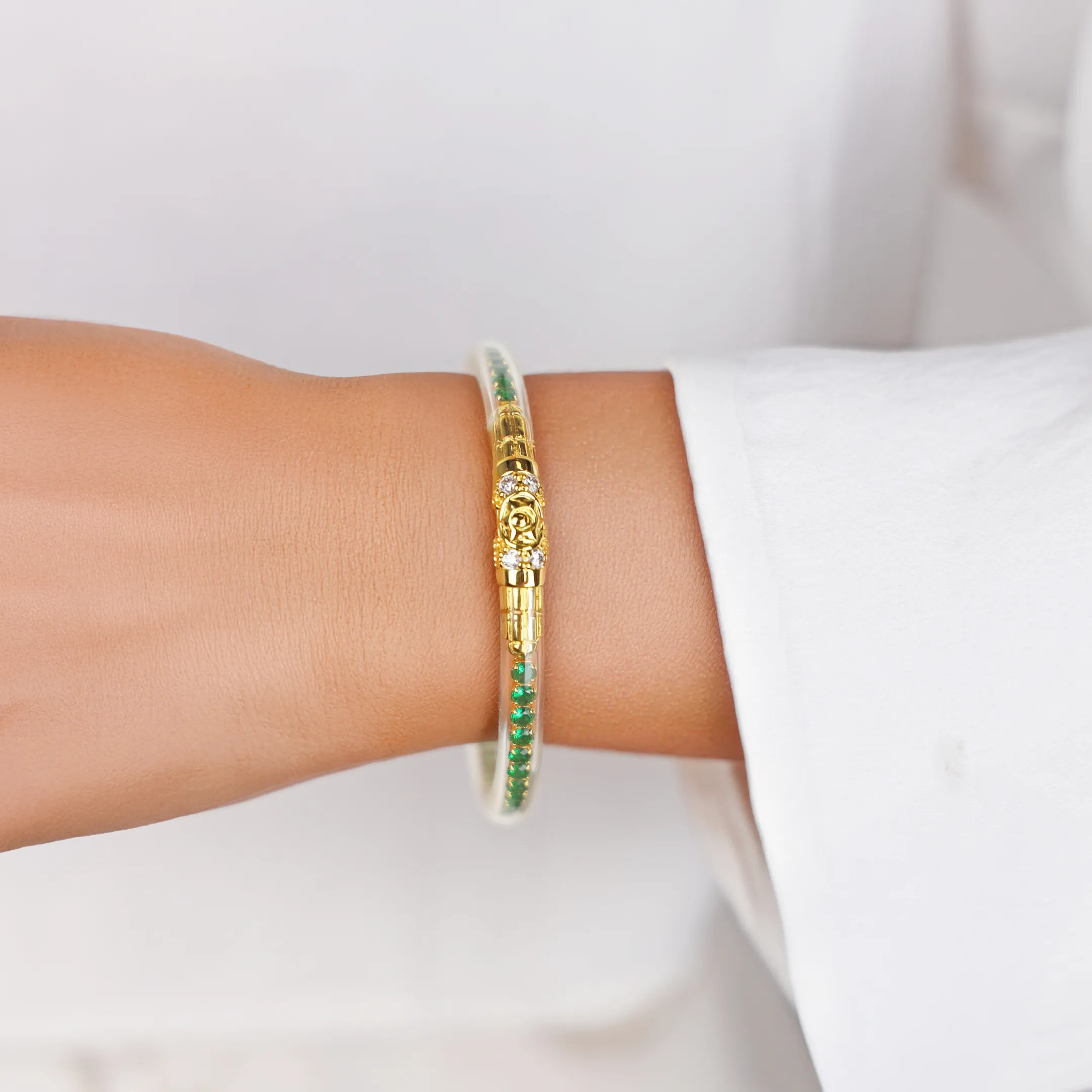 Queen All Weather Bangle® (AWB®) - Emerald sold by BuDhaGirl product image thumbnail 3
