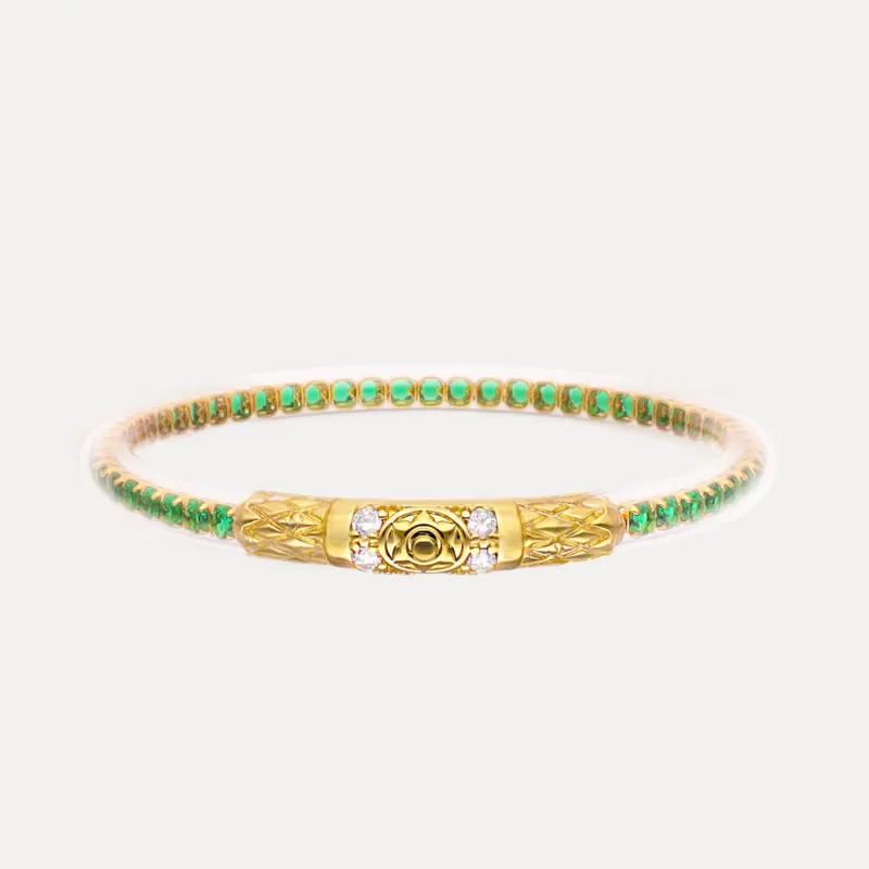 Queen All Weather Bangle® (AWB®) - Emerald made by BuDhaGirl