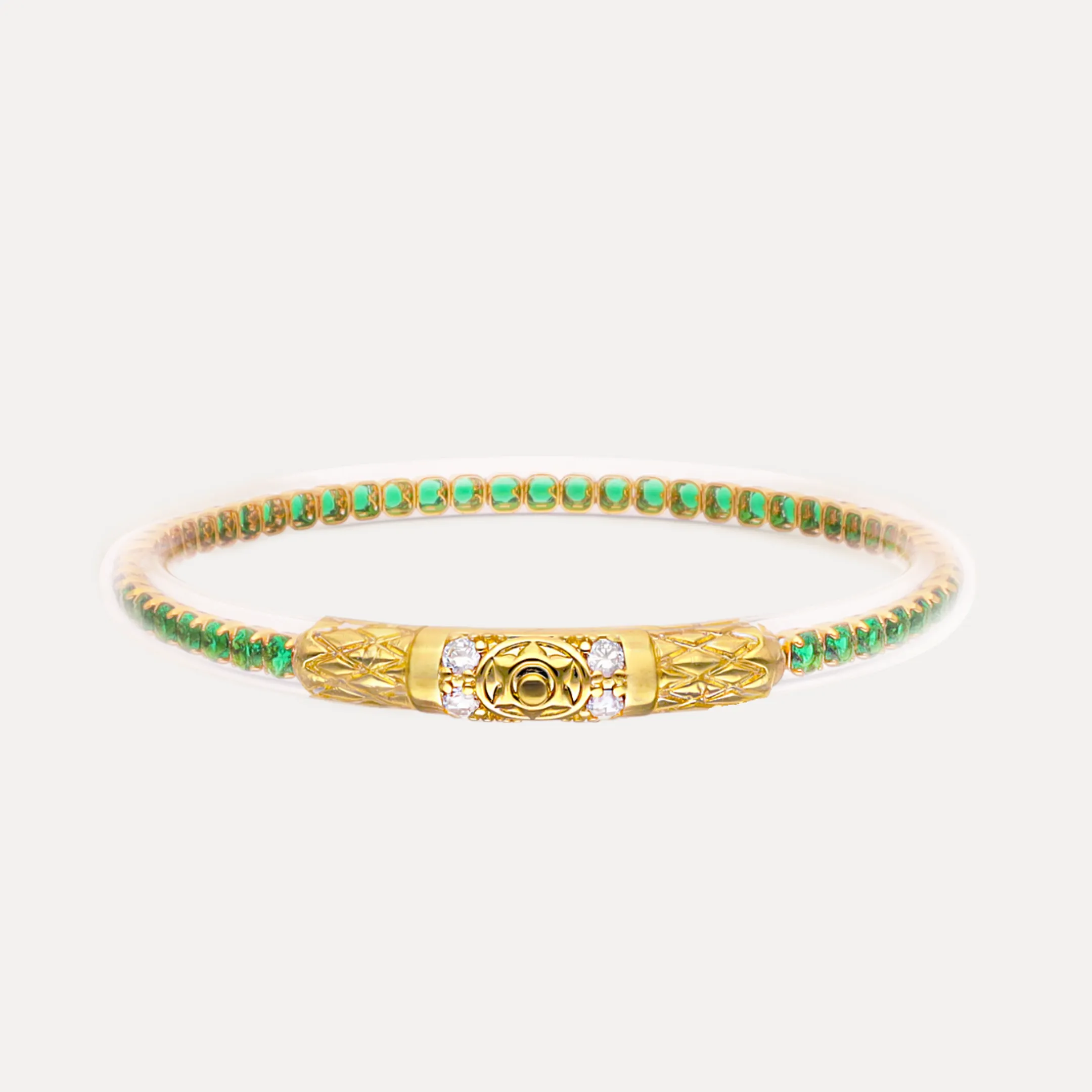 Queen All Weather Bangle® (AWB®) - Emerald sold by BuDhaGirl