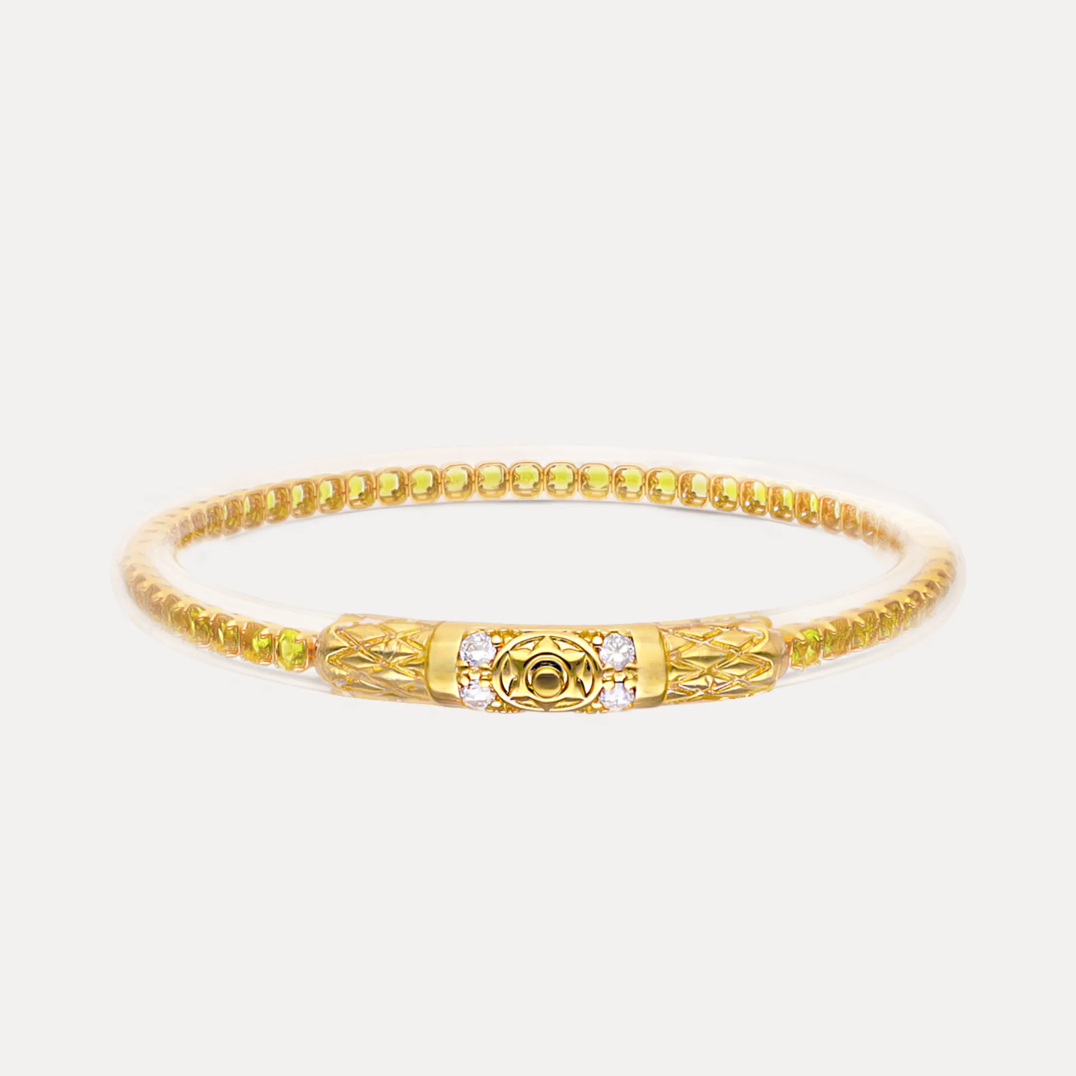 Queen All Weather Bangle® (AWB®) - Peridot sold by BuDhaGirl