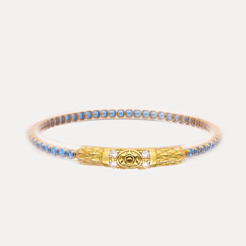 Queen All Weather Bangle® (AWB®) - Sapphire made by BuDhaGirl