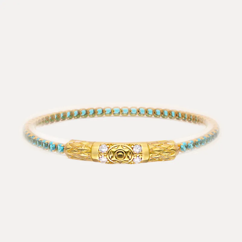 Queen All Weather Bangle® (AWB®) - Aqua made by BuDhaGirl