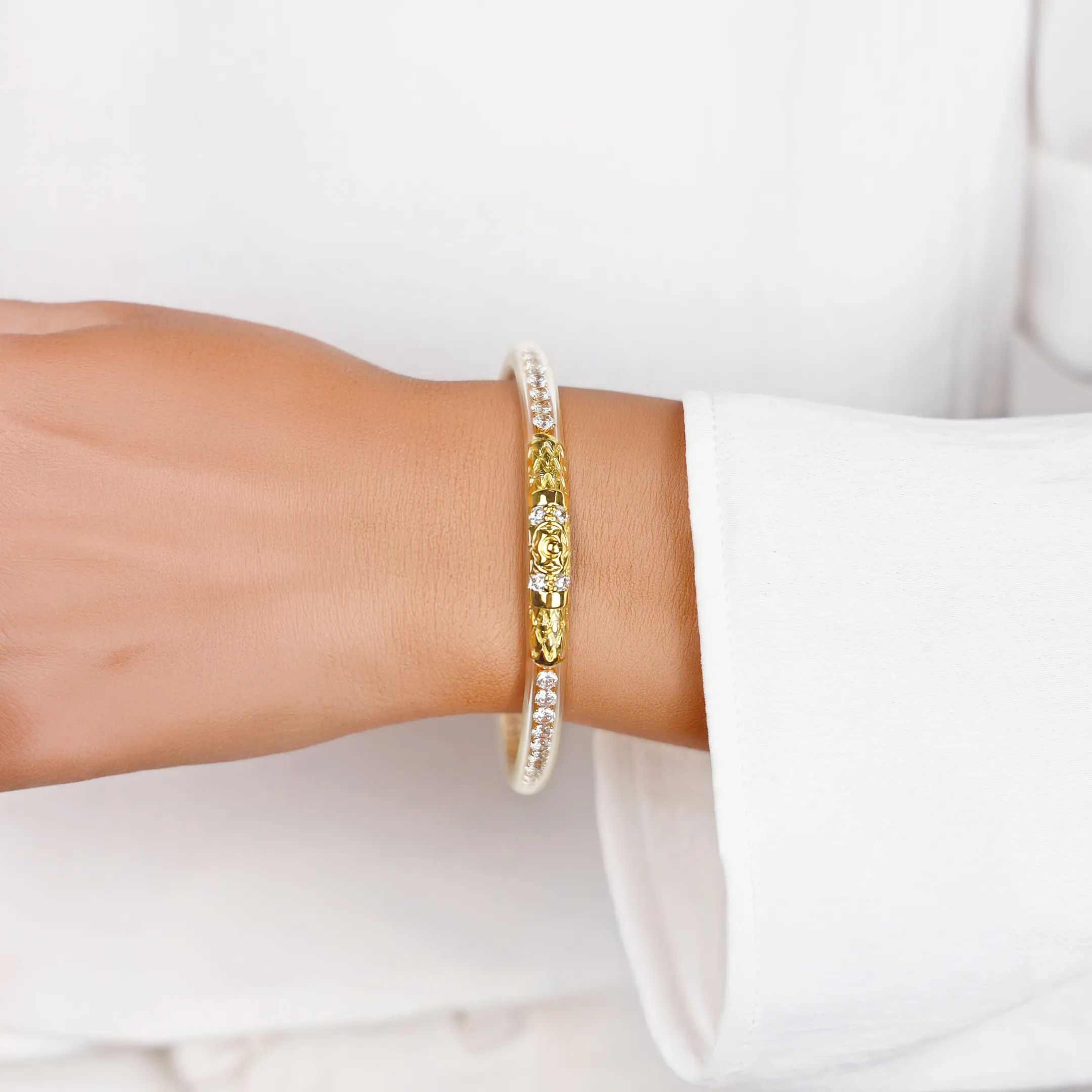 Queen All Weather Bangle® (AWB®) - Clear Crystal sold by BuDhaGirl product image thumbnail 3
