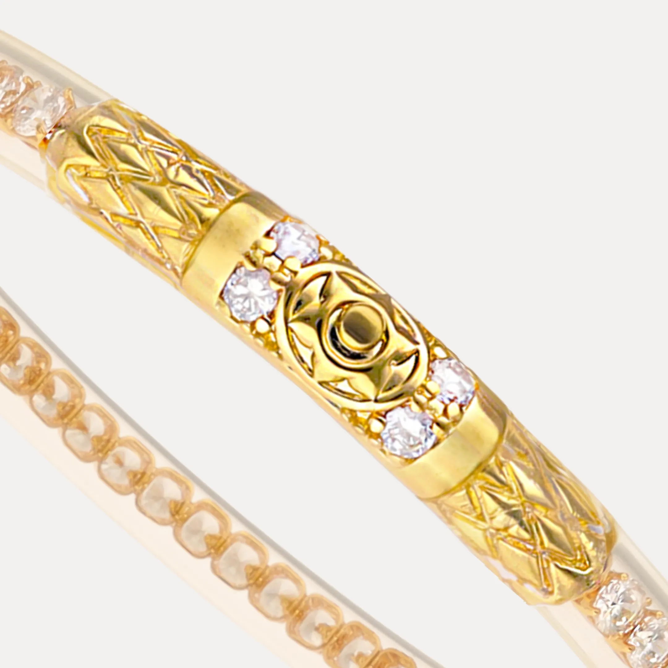 Queen All Weather Bangle® (AWB®) - Clear Crystal sold by BuDhaGirl product image thumbnail 2