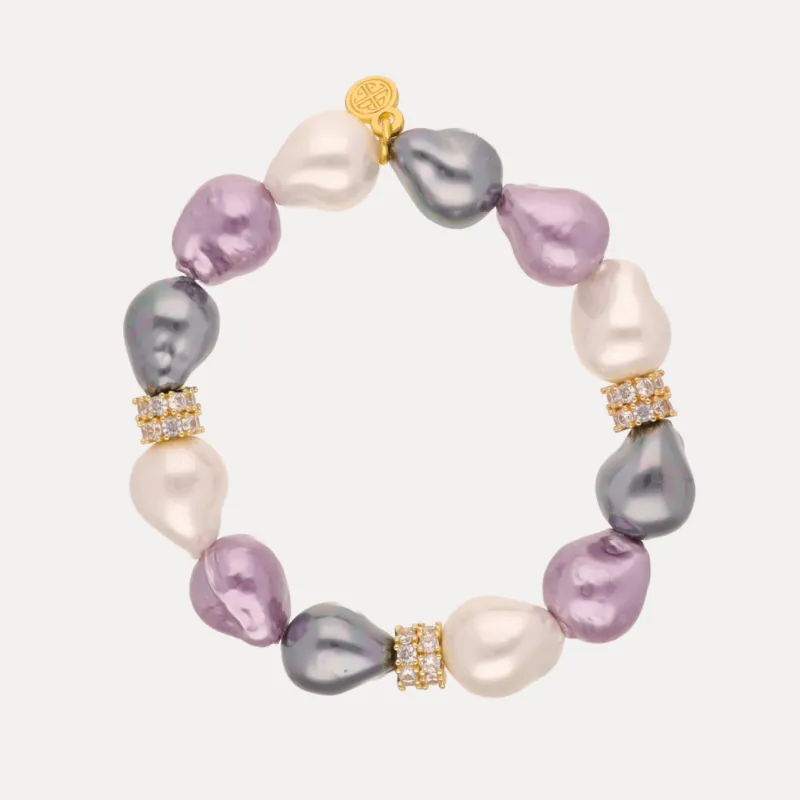 Moon Pearl Bracelet made by BuDhaGirl