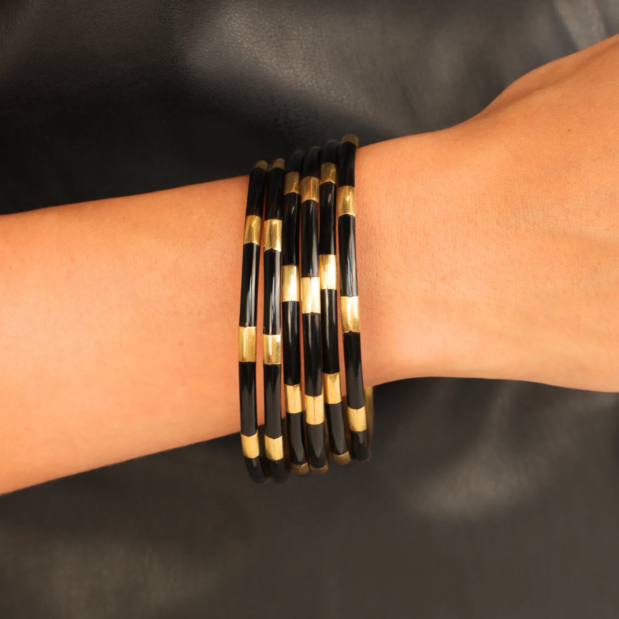 Black Veda Bangles - Set of 6 sold by BuDhaGirl product image thumbnail 2