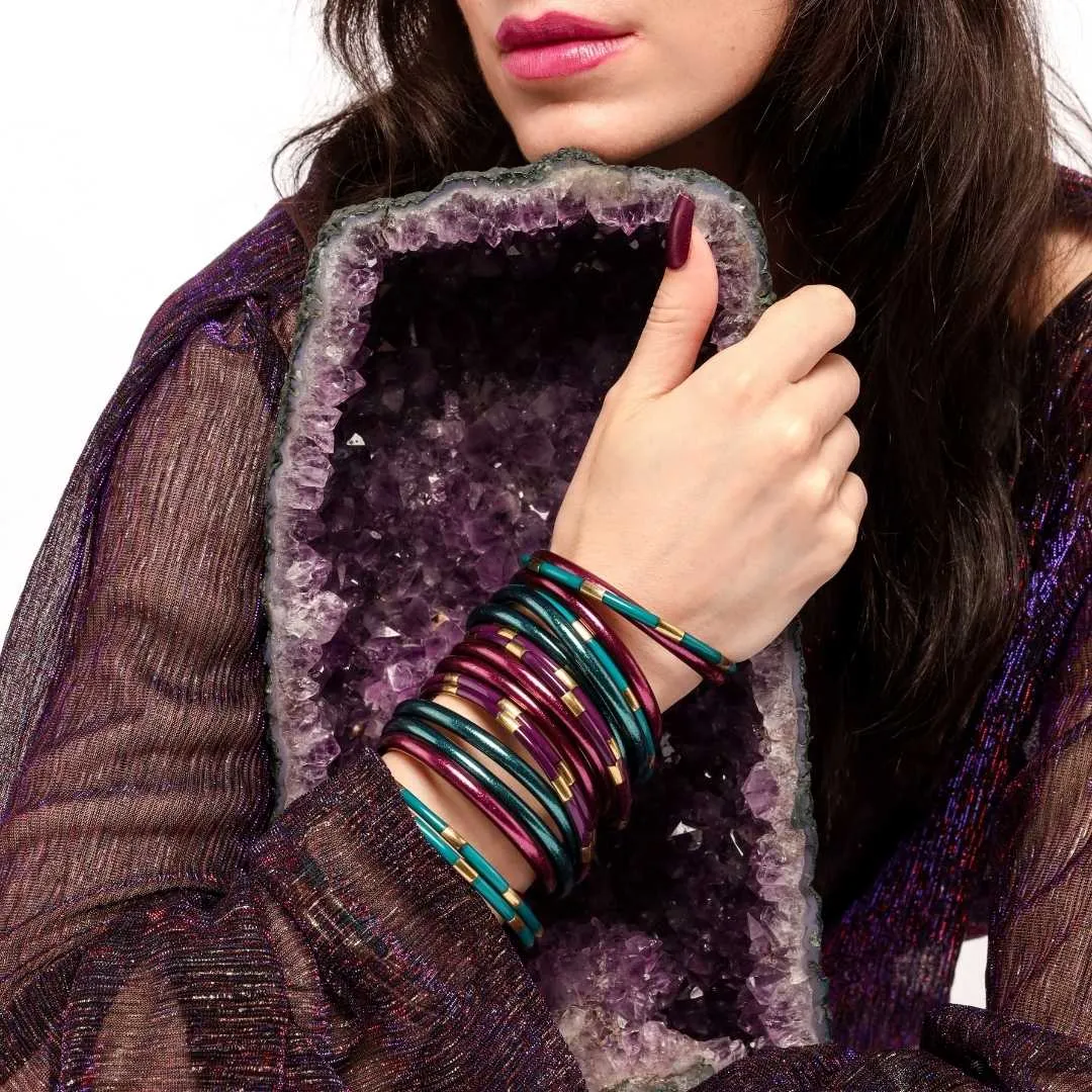 Amethyst All Weather Bangles® (Set of 6) - Serenity Prayer sold by BuDhaGirl product image thumbnail 4