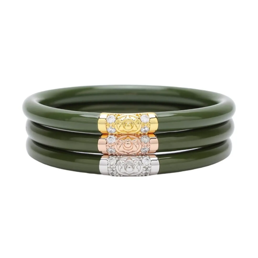 Three Kings All Weather Bangles® (AWB®) - Jade sold by BuDhaGirl