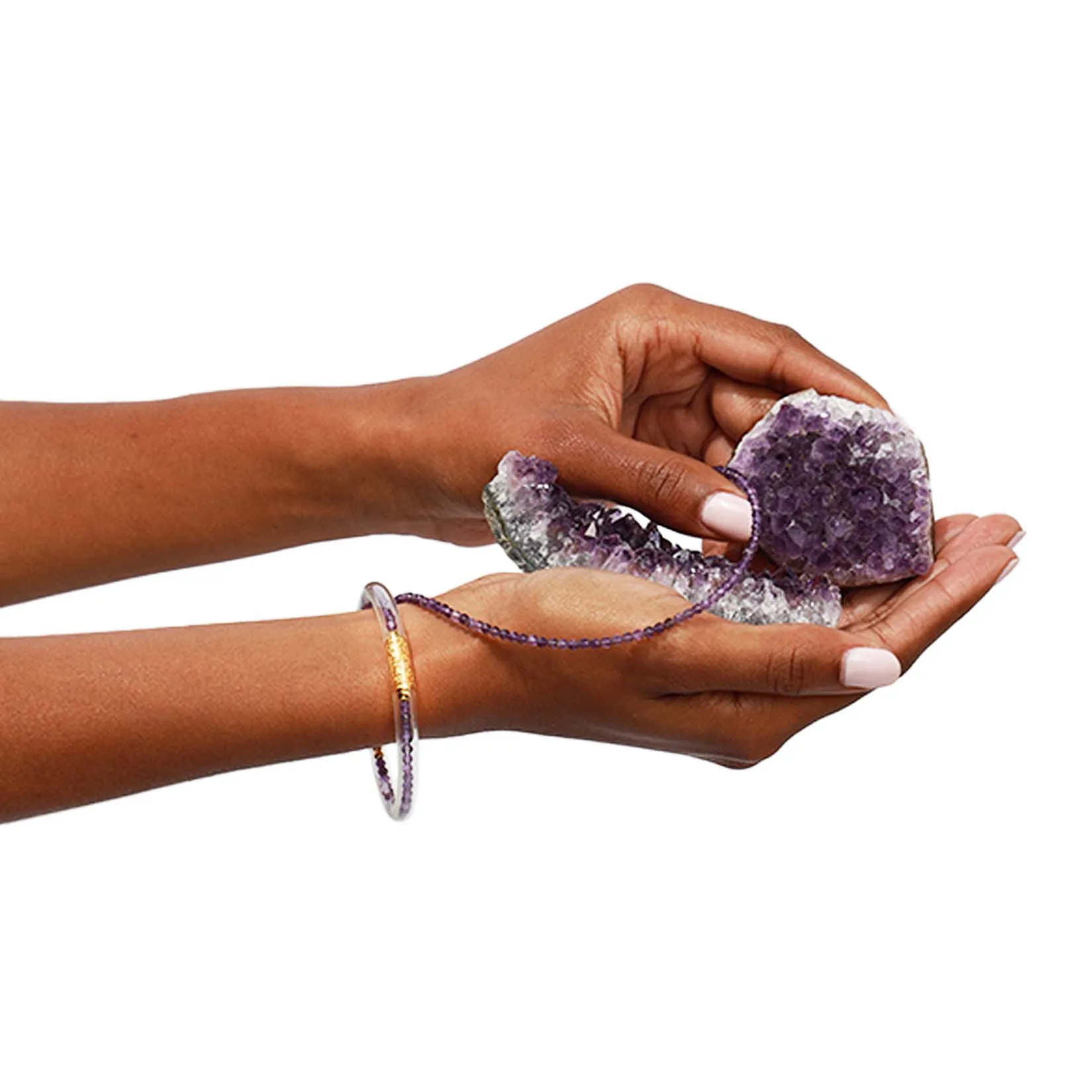 Amethyst Luxe All Weather Bangle®(AWB®) - Serenity Prayer sold by BuDhaGirl product image thumbnail 3