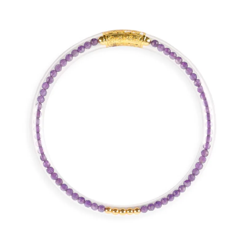 Amethyst Luxe All Weather Bangle®(AWB®) - Serenity Prayer sold by BuDhaGirl