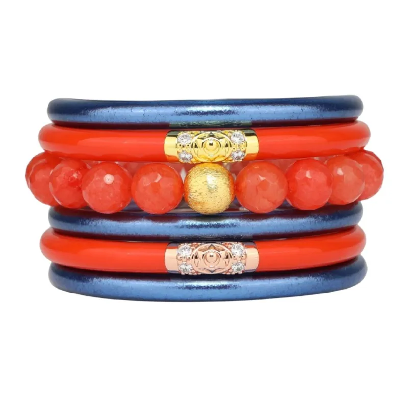 Blue/Orange Stack sold by BuDhaGirl