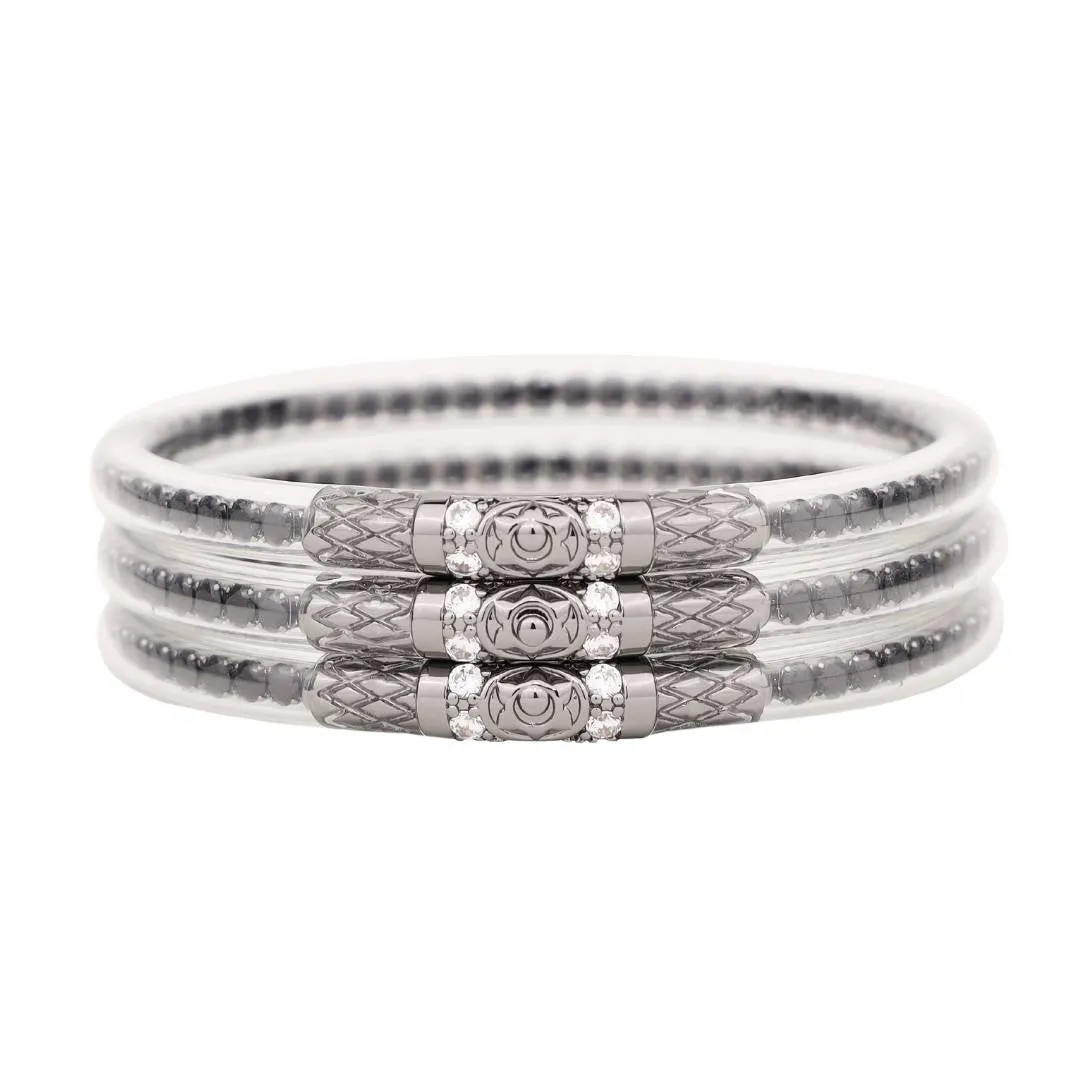 Three Queens All Weather Bangles® (AWB®) - Black Spinel sold by BuDhaGirl