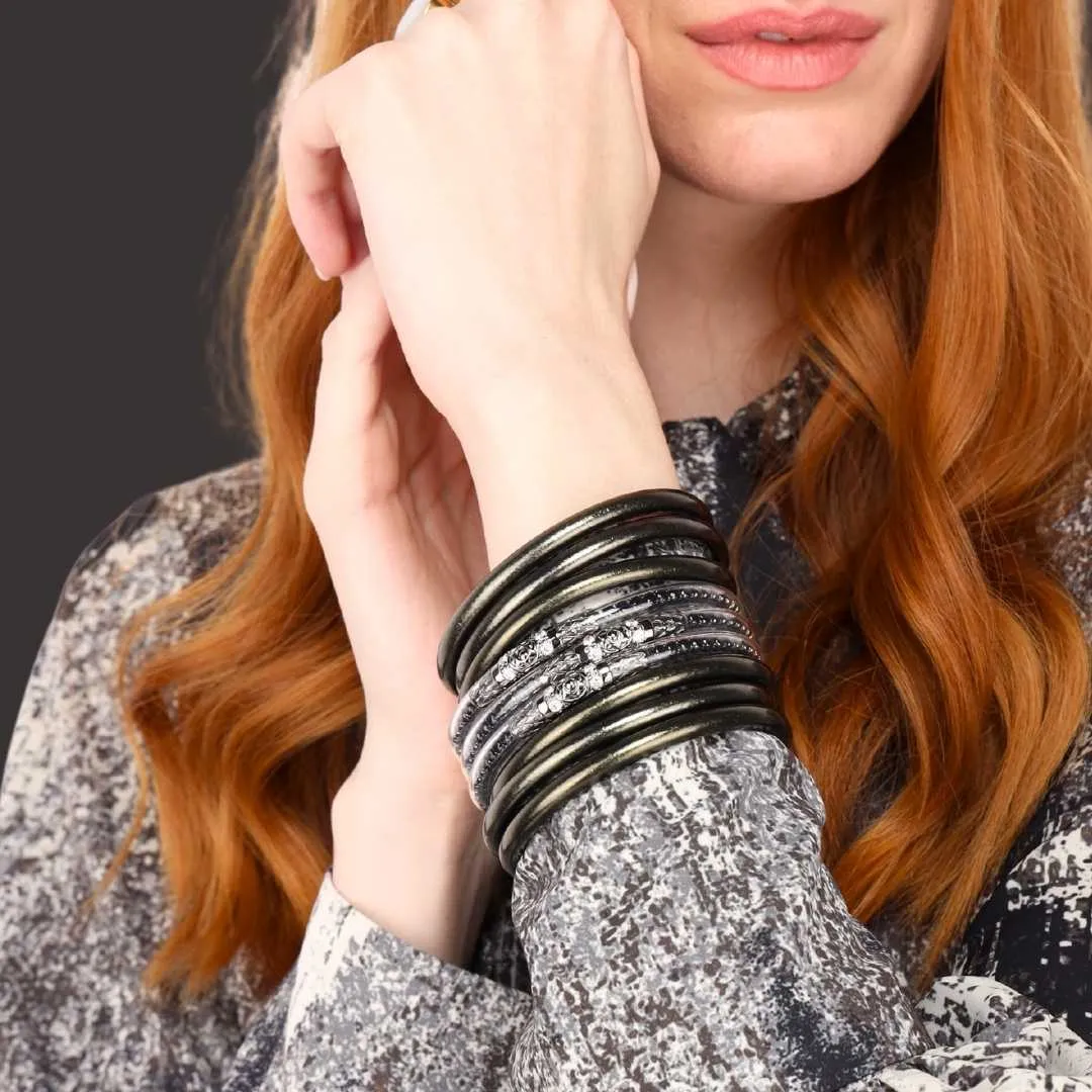 Three Queens All Weather Bangles® (AWB®) - Black Spinel sold by BuDhaGirl product image thumbnail 4