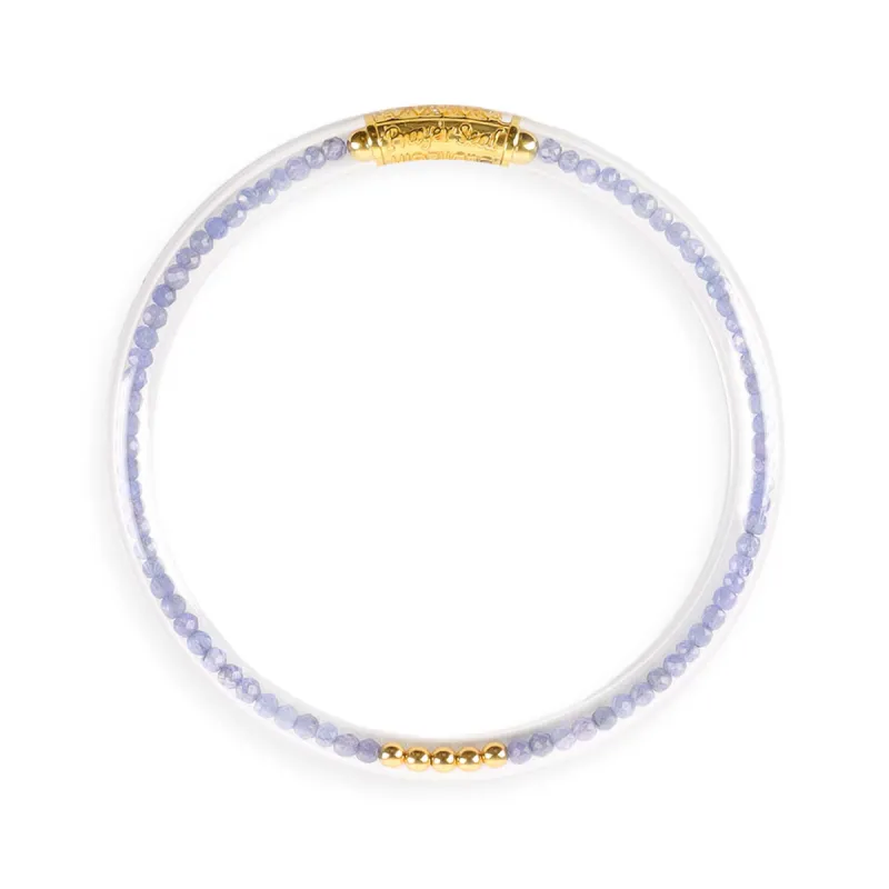 Tanzanite Luxe All Weather Bangle®(AWB®) - Serenity Prayer sold by BuDhaGirl