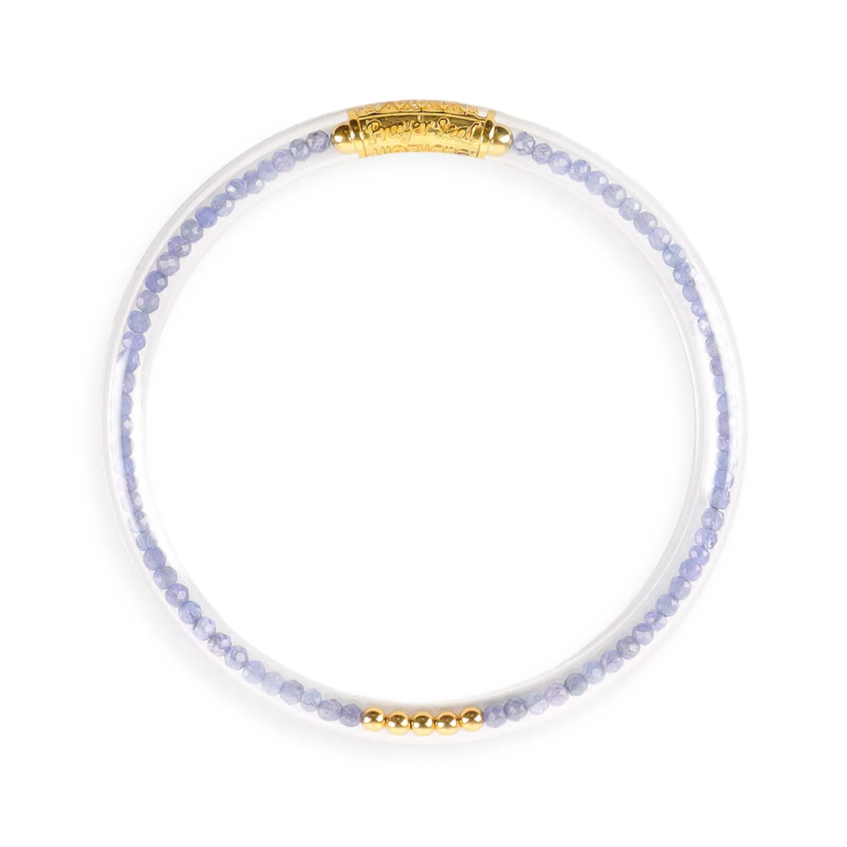 Tanzanite Luxe All Weather Bangle®(AWB®) - Serenity Prayer sold by BuDhaGirl
