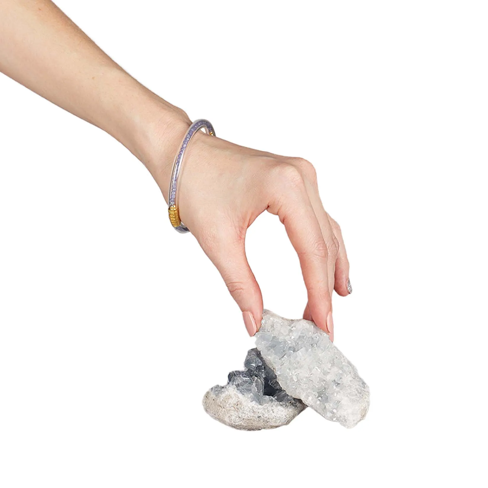 Tanzanite Luxe All Weather Bangle®(AWB®) - Serenity Prayer sold by BuDhaGirl product image thumbnail 3