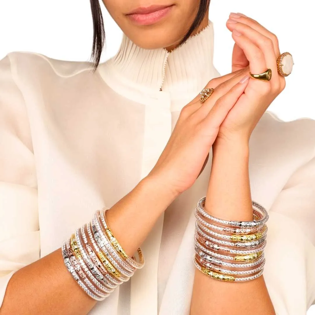 Three Queens All Weather Bangles® (AWB®) - Clear Crystal sold by BuDhaGirl product image thumbnail 3