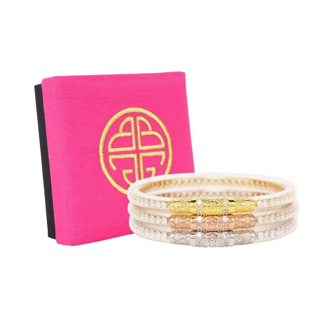 Three Queens All Weather Bangles® (AWB®) - Clear Crystal sold by BuDhaGirl product image thumbnail 2