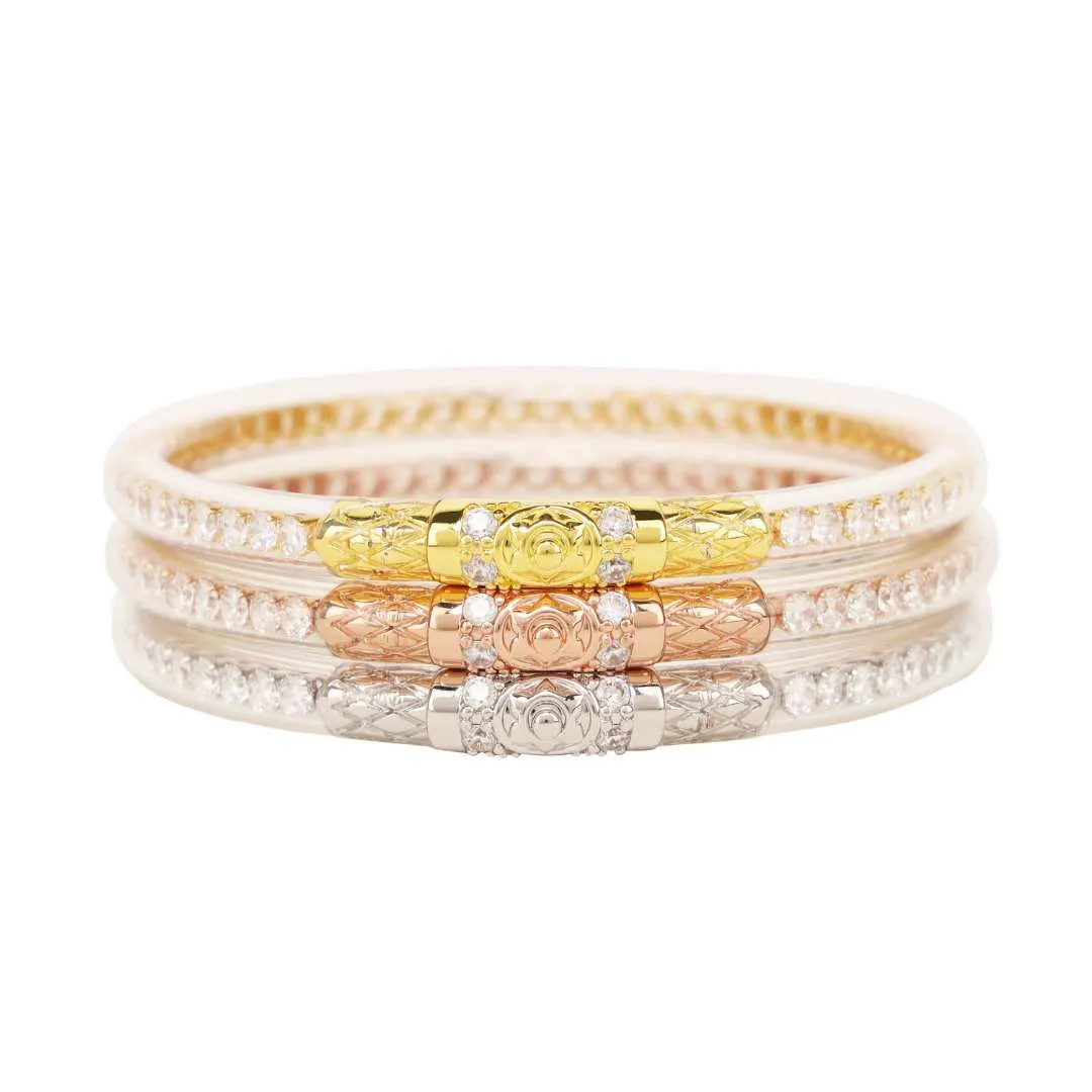 Three Queens All Weather Bangles® (AWB®) - Clear Crystal sold by BuDhaGirl