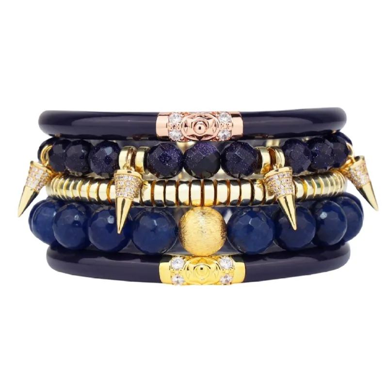 Navy Summer Blues Stack sold by BuDhaGirl