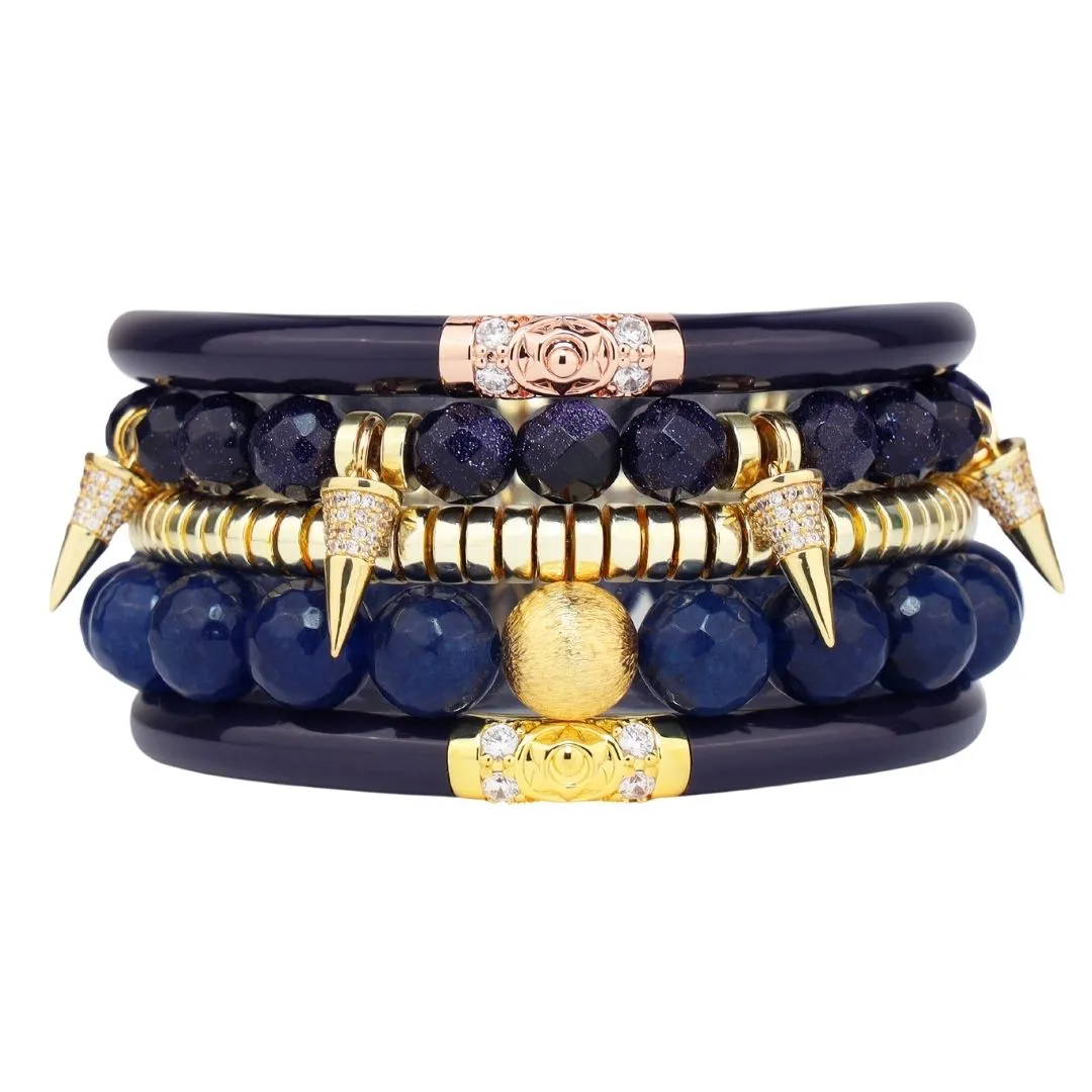 Navy Summer Blues Stack sold by BuDhaGirl