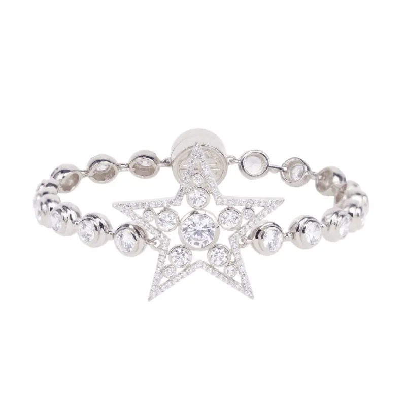Star Bracelet - Silver/White sold by BuDhaGirl