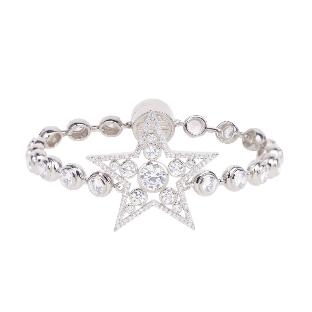 Star Bracelet - Silver/White sold by BuDhaGirl