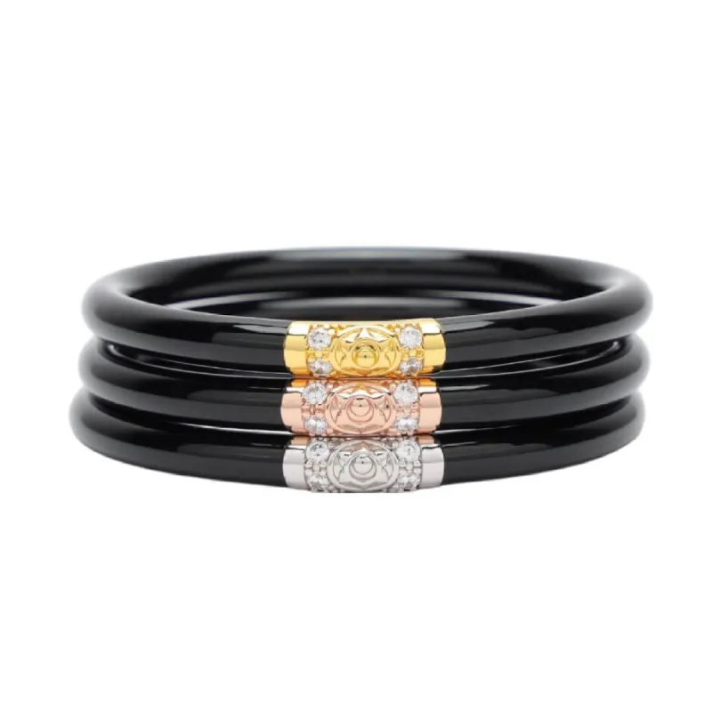 Black Three Kings All Weather Bangles® (AWB®) - Black sold by BuDhaGirl