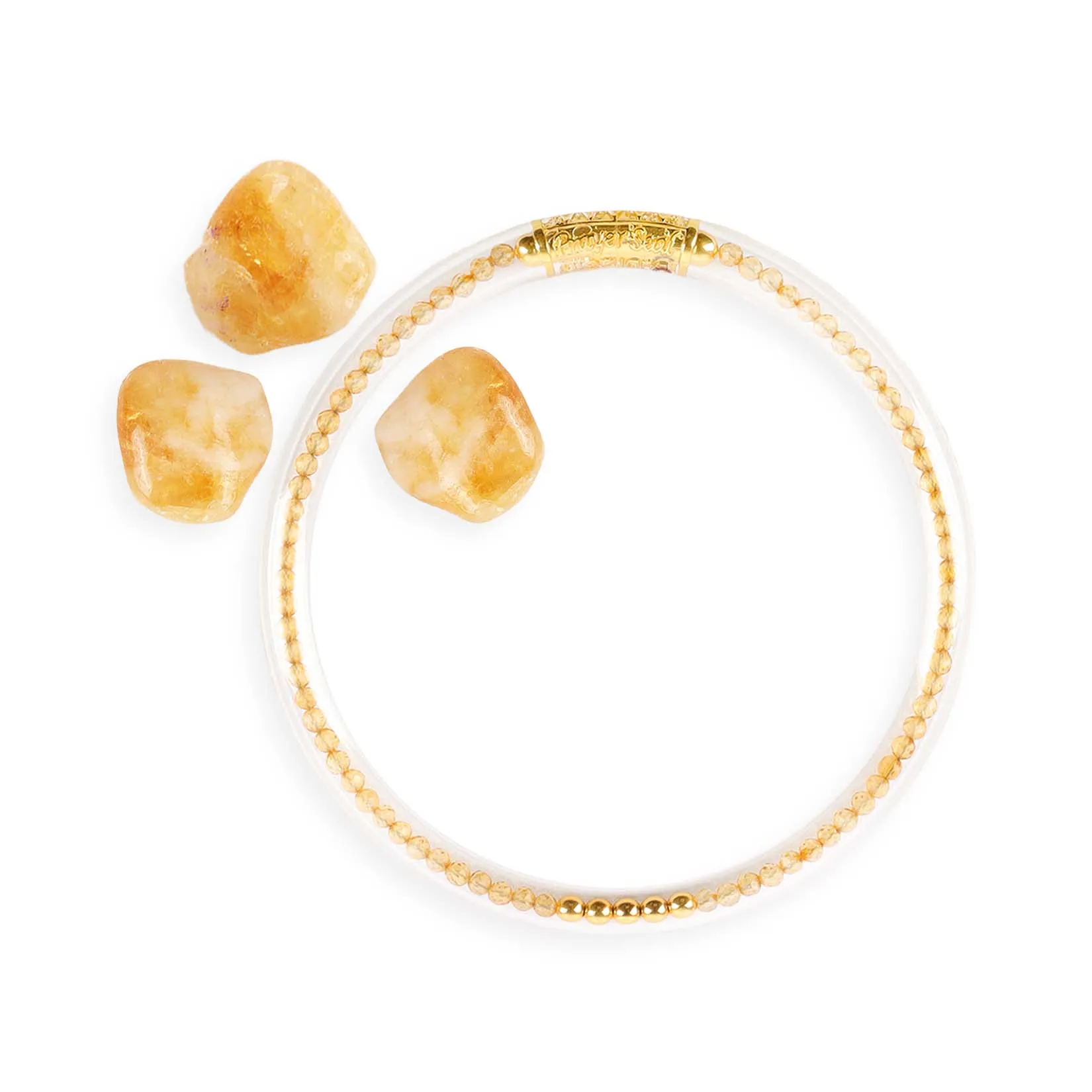 Citrine Luxe All Weather Bangle®(AWB®) - Serenity Prayer sold by BuDhaGirl product image thumbnail 2