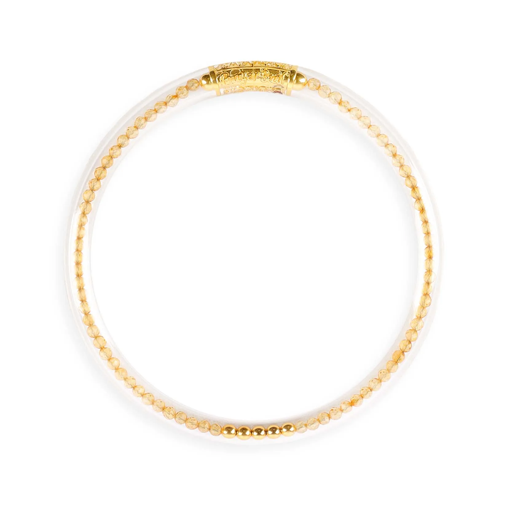 Citrine Luxe All Weather Bangle®(AWB®) - Serenity Prayer sold by BuDhaGirl