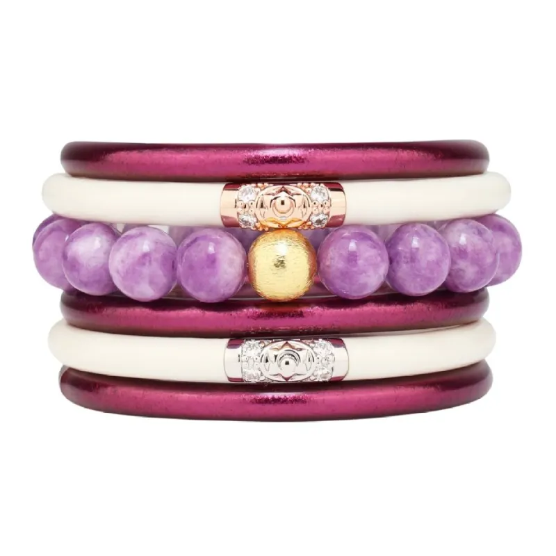 Purple/White Stack sold by BuDhaGirl