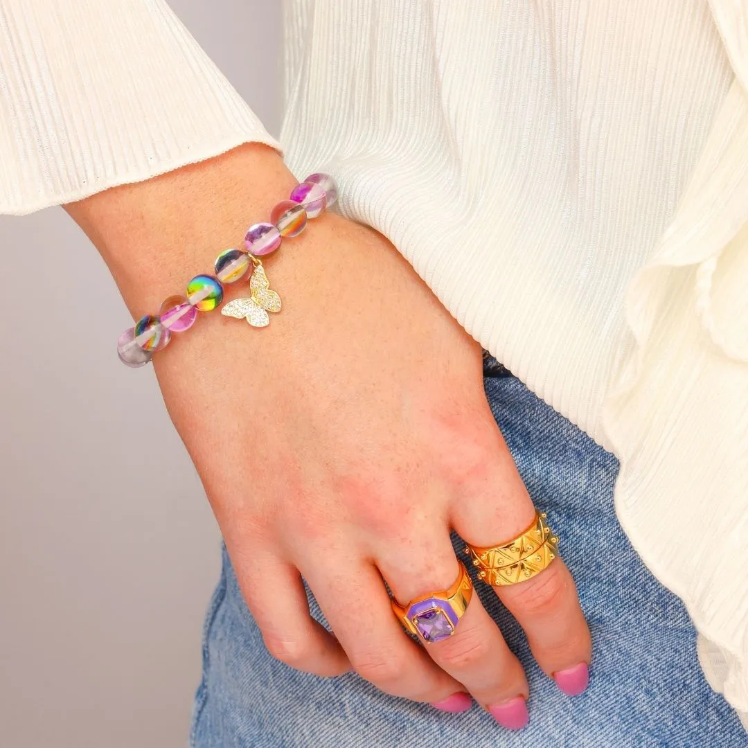 Lila Mariposa Charm Bracelet sold by BuDhaGirl product image thumbnail 2