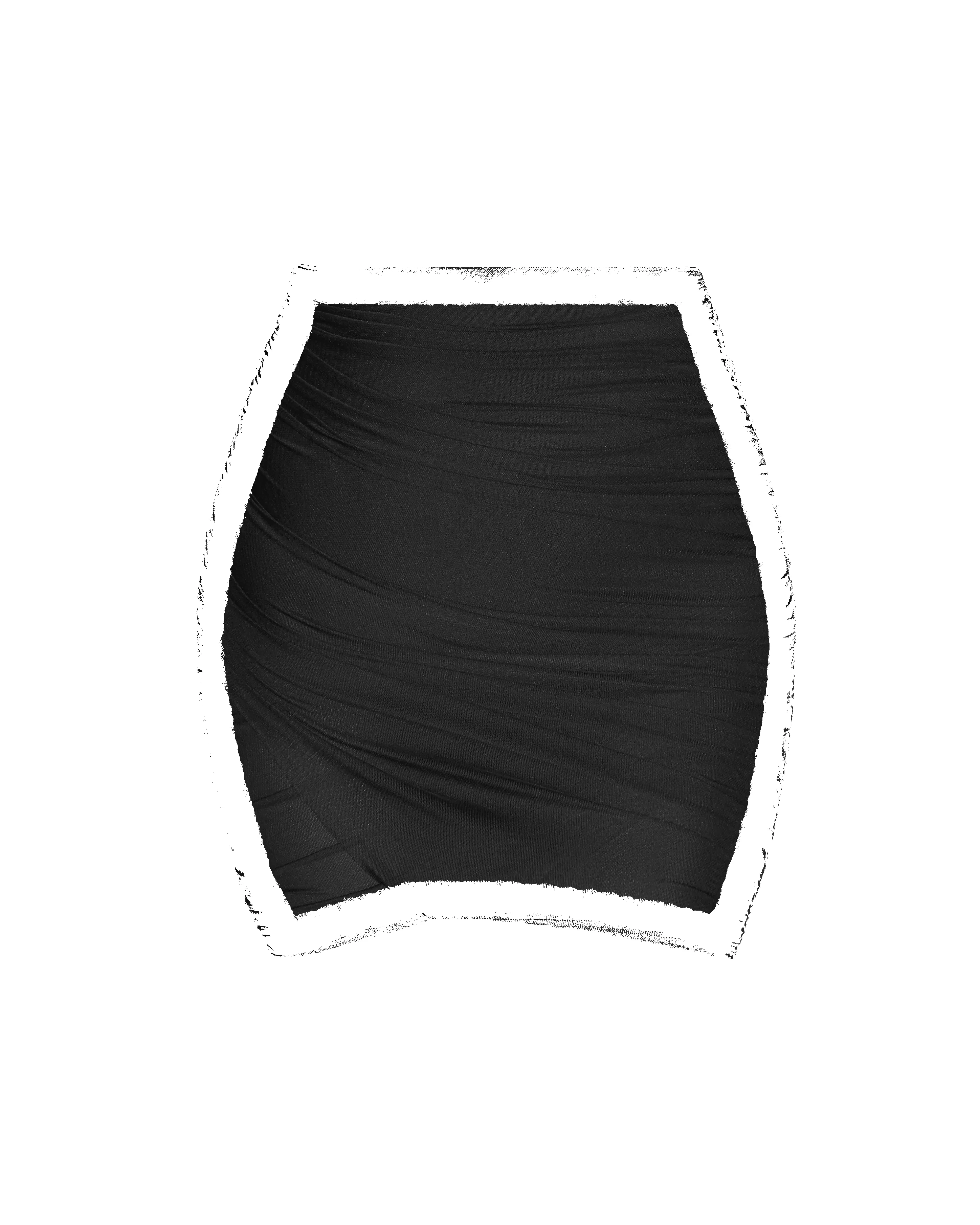 Cross Mesh Skirty - Black sold by TA3