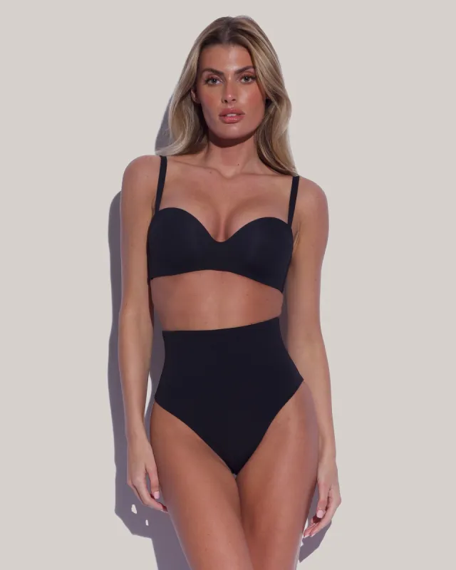 Extreme Hi Cut Kini Bottom - Black sold by TA3