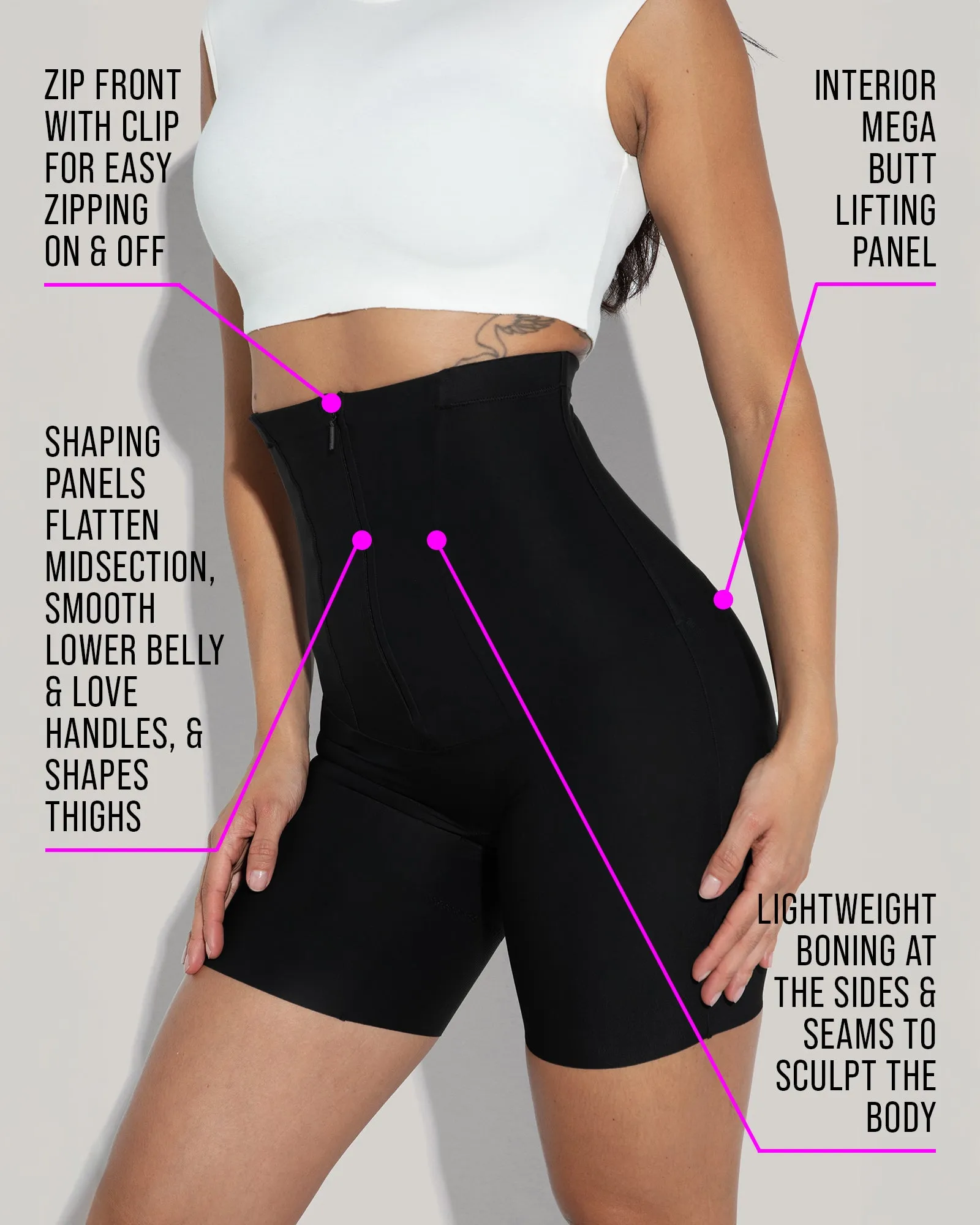 Butt Lifty Shapewear Short - Black sold by TA3 product image thumbnail 3