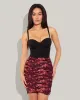 Cross Mesh Skirty - Cranberry Floral sold by TA3