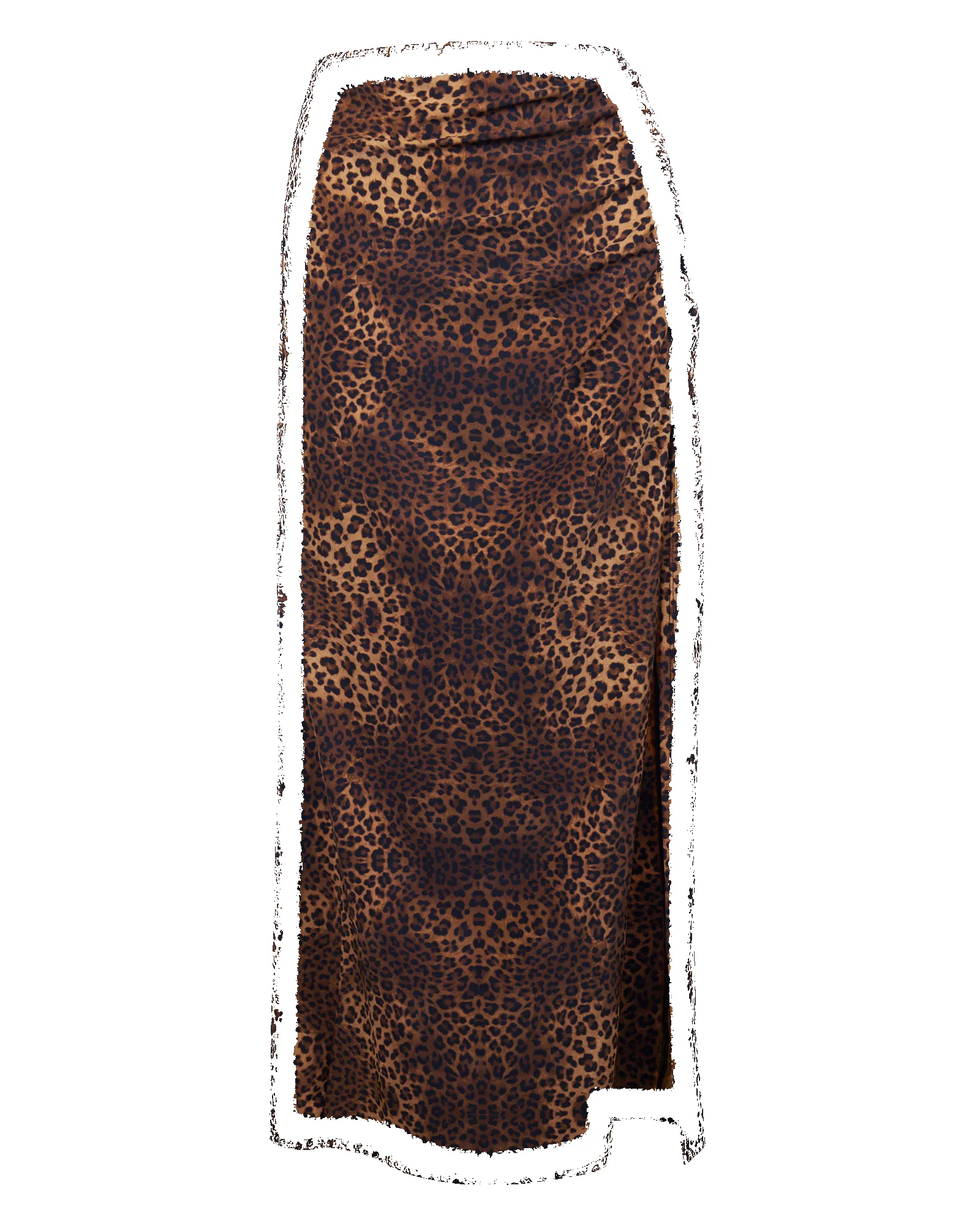 Ruched Midi Skirty - Spotted Leopard sold by TA3 product image thumbnail 2