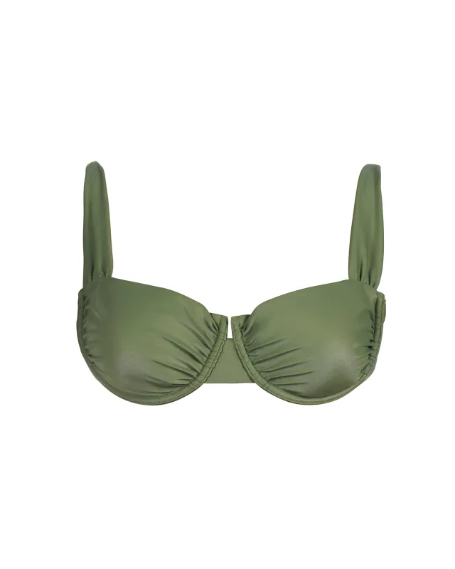 Sweetie Bikini Top - Martini Olive Shine sold by TA3