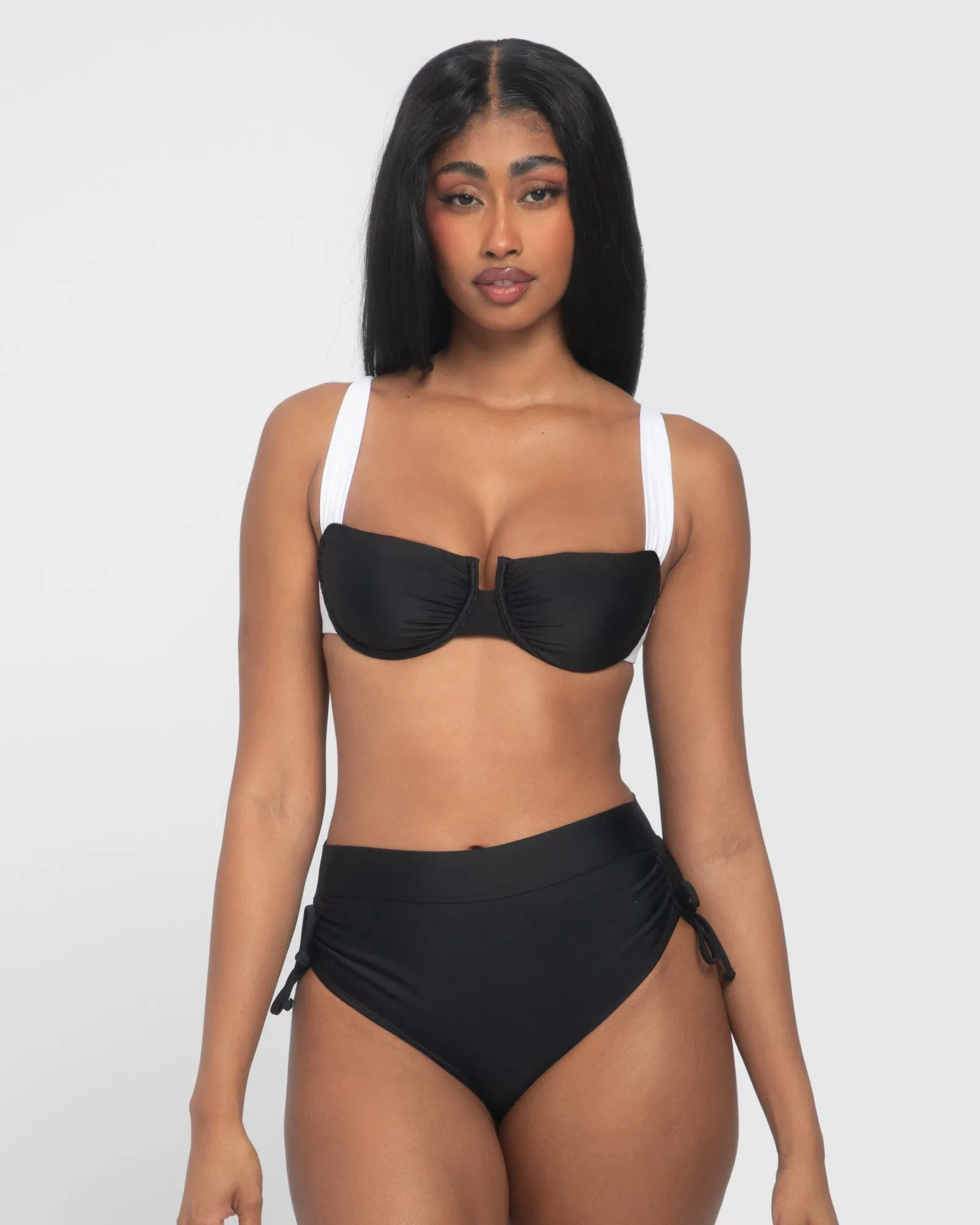 Sweetie Bikini Top - Black/White sold by TA3 product image thumbnail 2