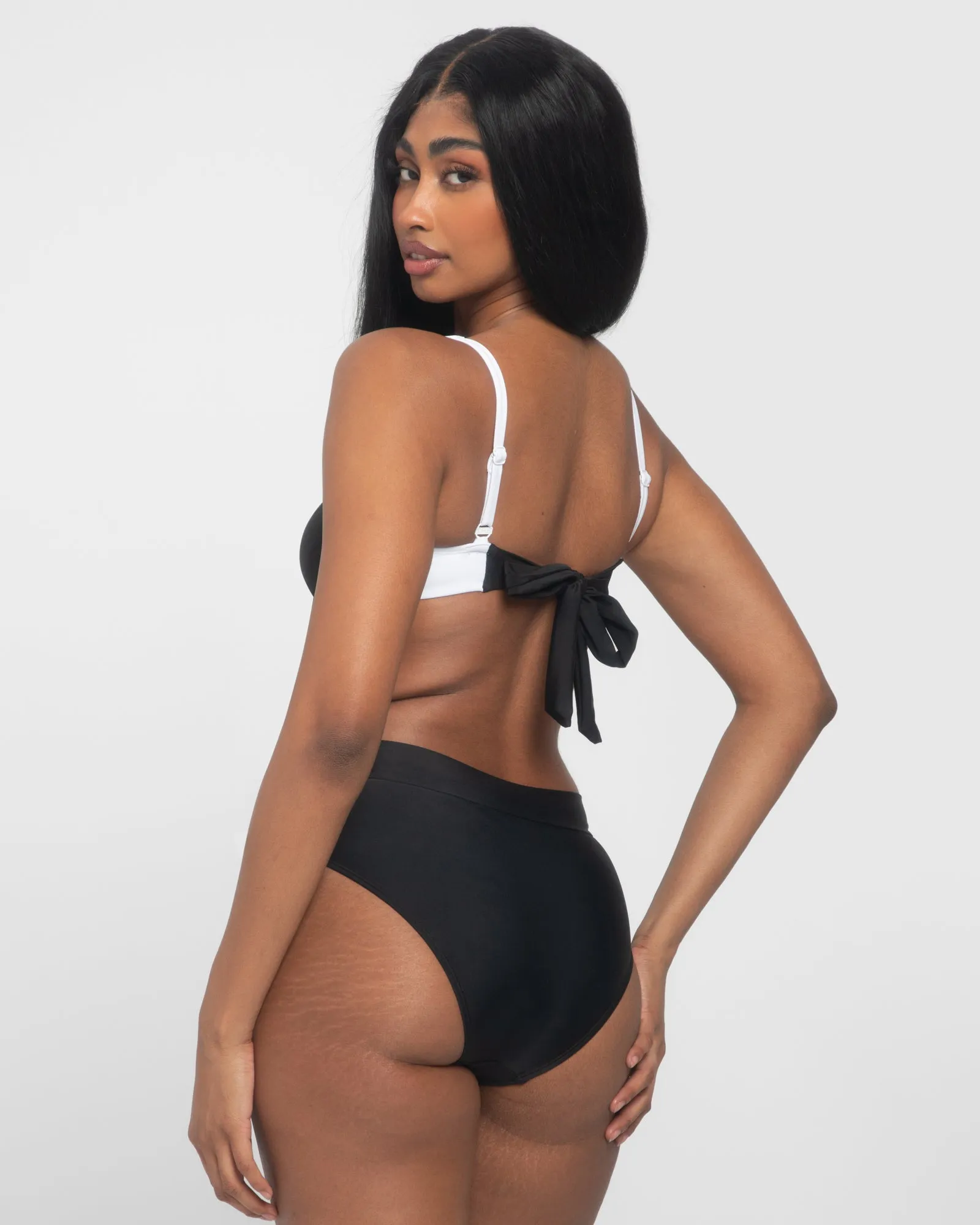 Sweetie Bikini Top - Black/White sold by TA3 product image thumbnail 4