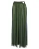 Ringy Sheer Slit Skirty - Martini Olive sold by TA3
