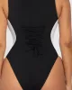 Hi Cut Crewneck Sleeveless Surfy - Black/White Contour sold by TA3