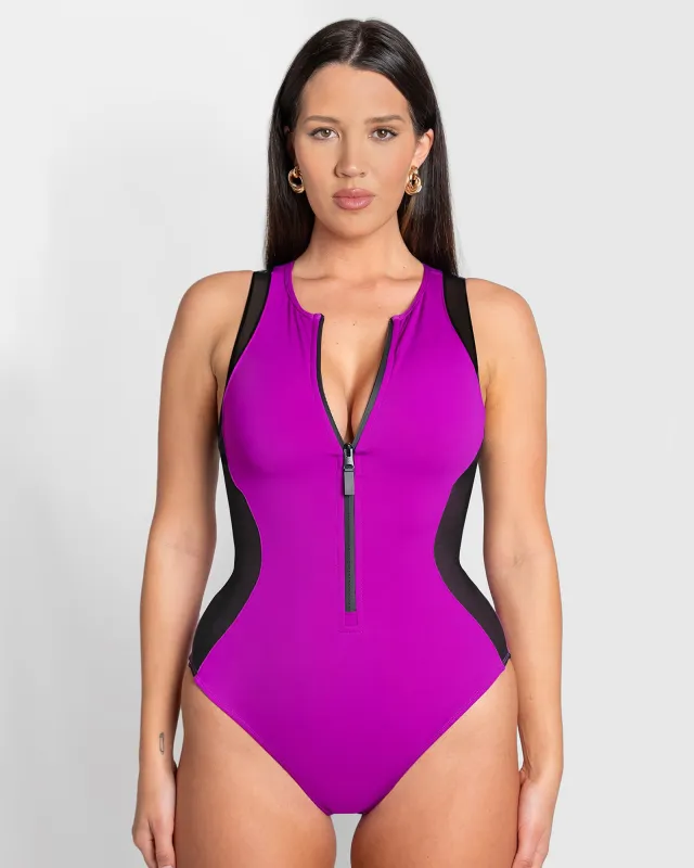 Crewy Surfy - Contour Orchid/Black Mesh sold by TA3