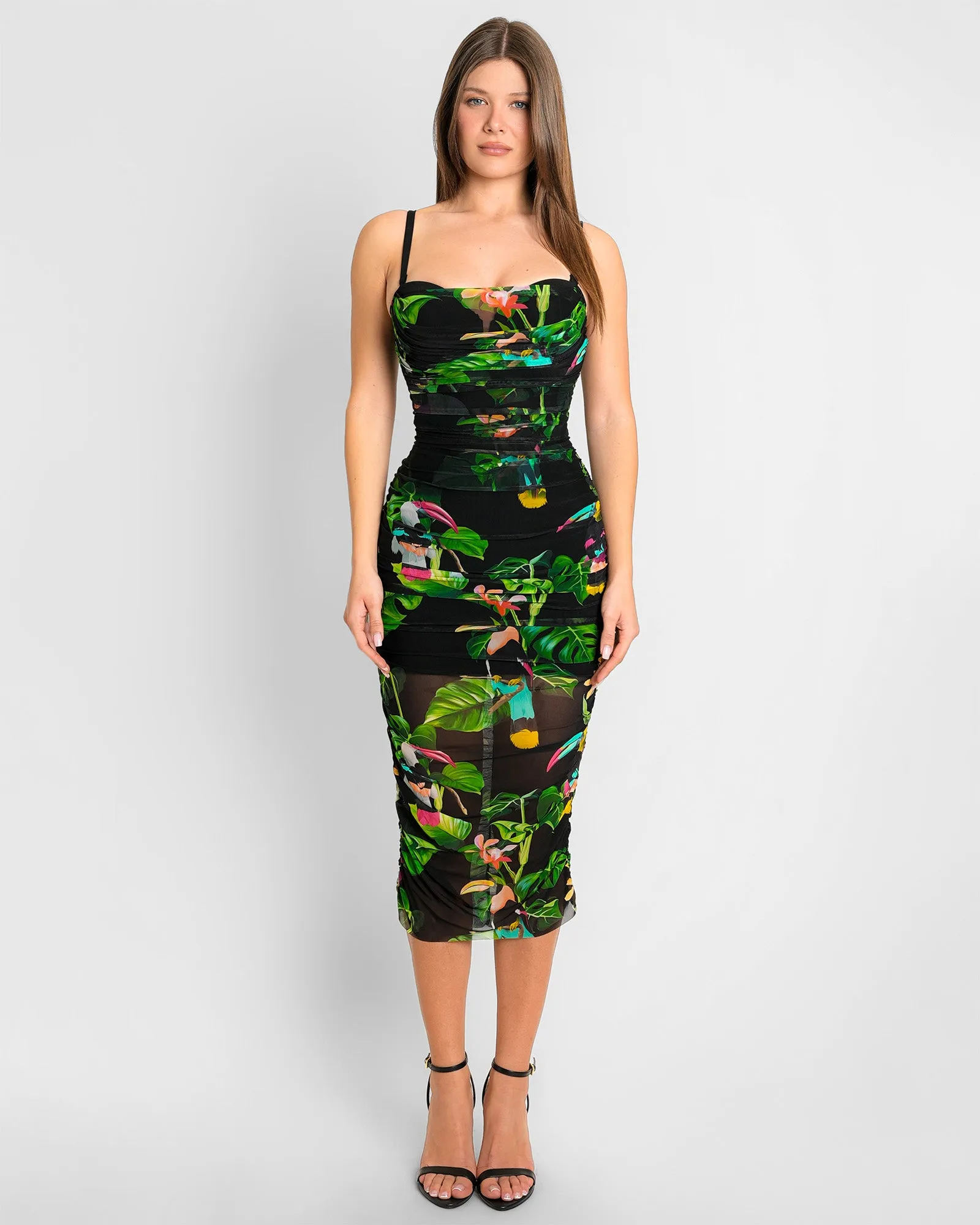 Sweetie Mesh Column Dress - Toucan sold by TA3
