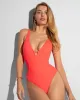 Plungey Triangle Thong - Hot Coral sold by TA3
